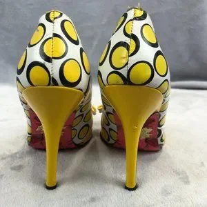 Betsey Johnson Shoes Betsey Johnson Yellow Polka Dotted